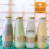 Chai thủy tinh tròn nắp thiếc 500ml