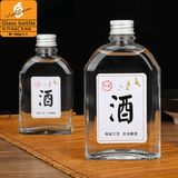 Chai thủy tinh xén vai 100ml nắp nhôm