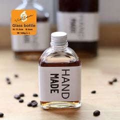 Chai thủy tinh xén vai 100ml nắp nhôm