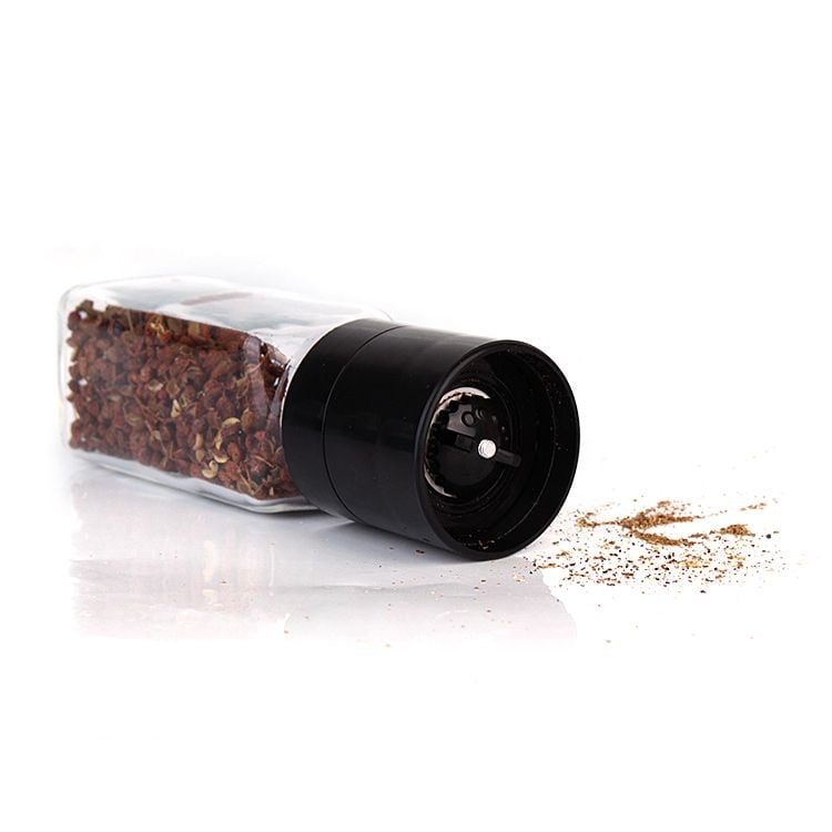 hũ thuỷ tinh đựng gia vị, muối tiêu xay