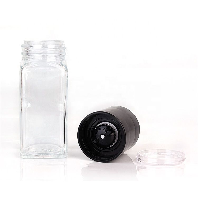 hũ thuỷ tinh đựng gia vị, muối tiêu xay