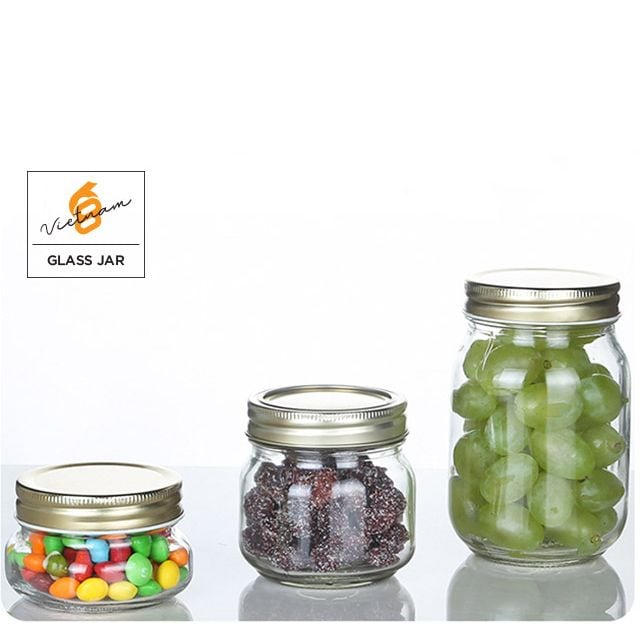 Hũ thủy tinh nắp thiếc