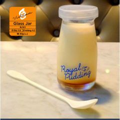 Hũ thủy tinh pudding cao nắp nhựa 100ml