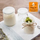 Hũ thủy tinh pudding lùn nắp nhựa 200ml