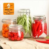 Hũ thủy tinh tròn nắp khóa 500ml