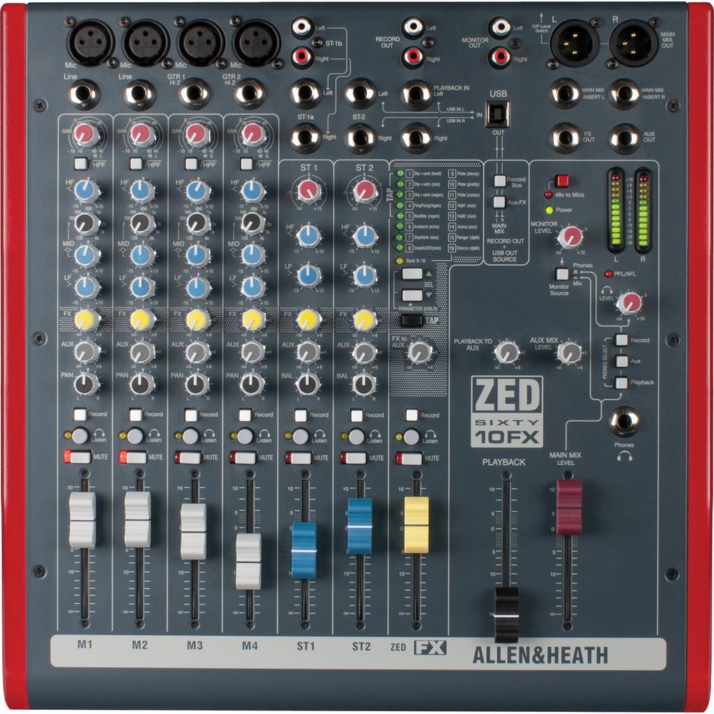 Mixer Allen & Heath Zed60-10FX