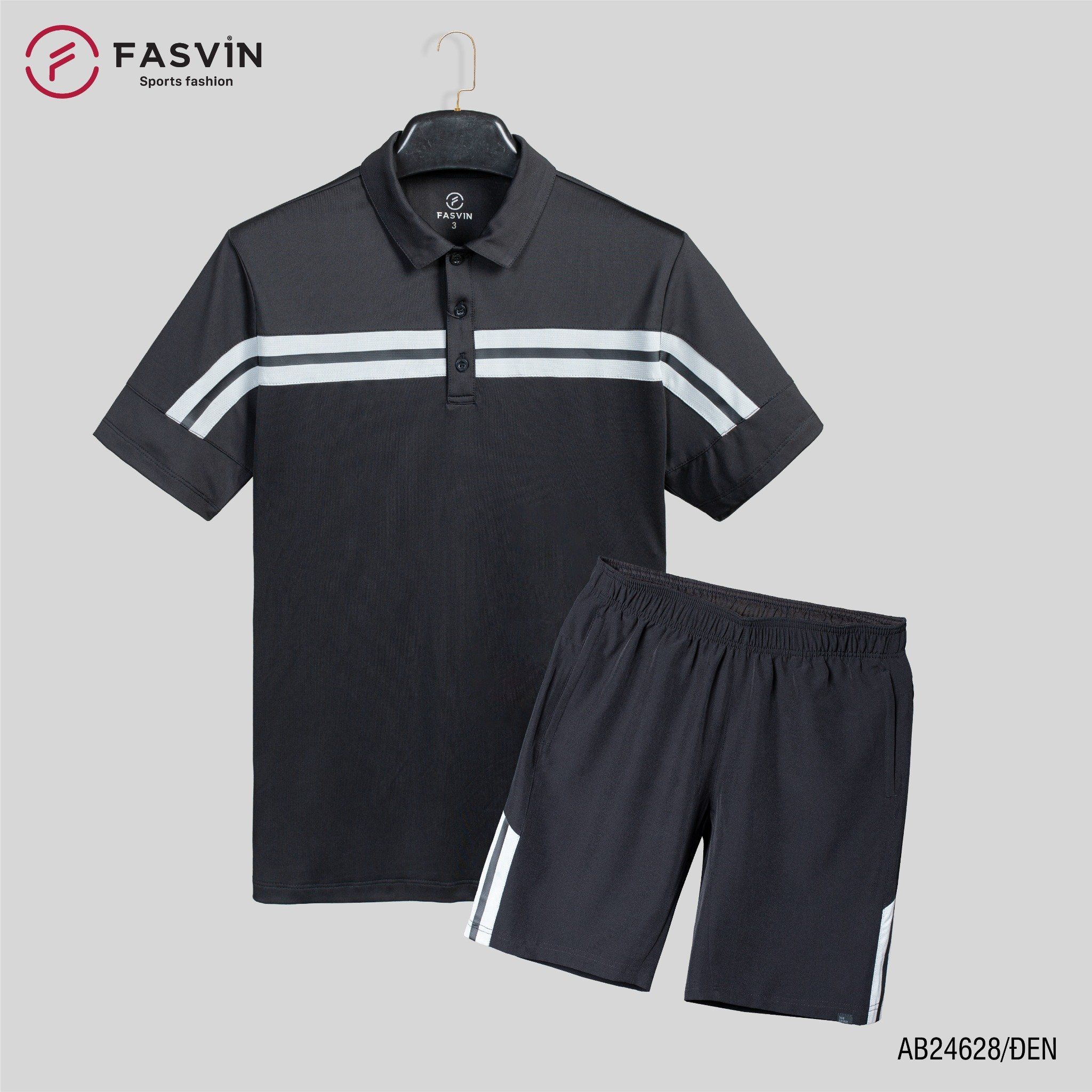  Bộ quần áo thể thao nam FASVIN AB24628 chất vải mềm nhẹ co giãn thoải mái 
