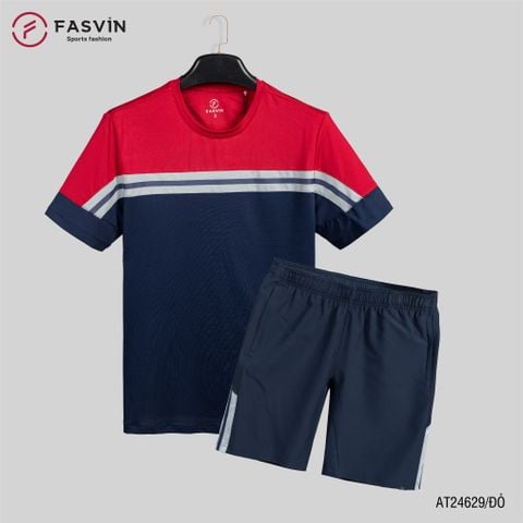  Bộ quần áo thể thao nam FASVIN AT24629 chất vải mềm nhẹ co giãn thoải mái 