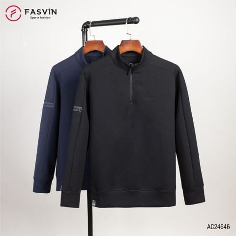  Áo Nỉ Thể Thao Nam Fasvin AC24646 Cổ Tàu Chất Vải Thun Cao Cấp Mềm Mại Thoải Mái. 