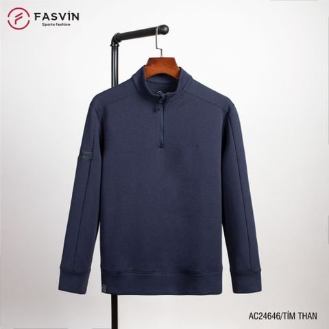  Áo Nỉ Thể Thao Nam Fasvin AC24646 Cổ Tàu Chất Vải Thun Cao Cấp Mềm Mại Thoải Mái. 