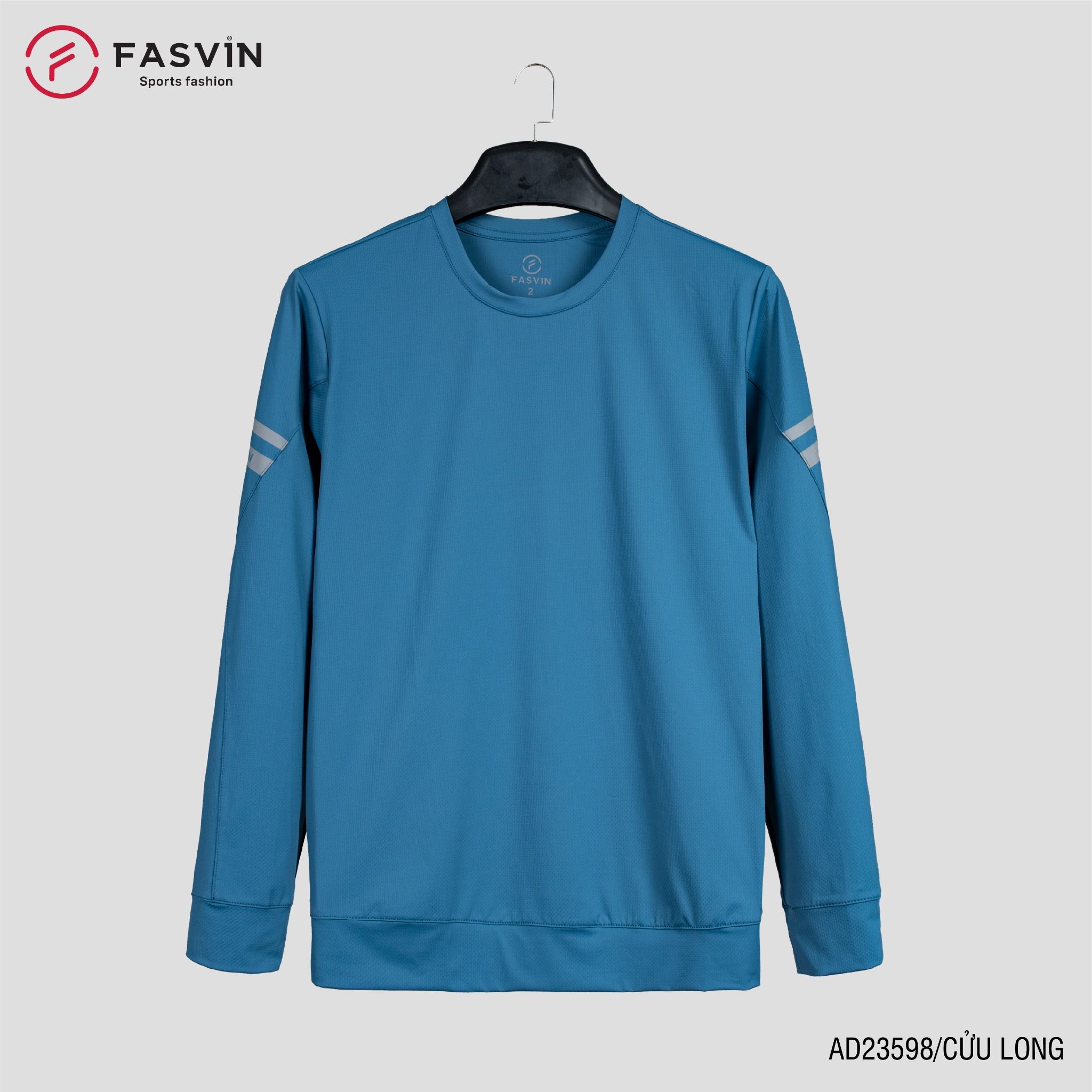  Áo thun dài tay nam Fasvin AD23598 chất vải Nylon cao cấp mềm mại co giãn hàng đẹp chính hãng 