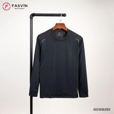  Áo thun dài tay nam Fasvin AD24636 chất vải Nylon cao cấp mềm mại co giãn hàng đẹp chính hãng 