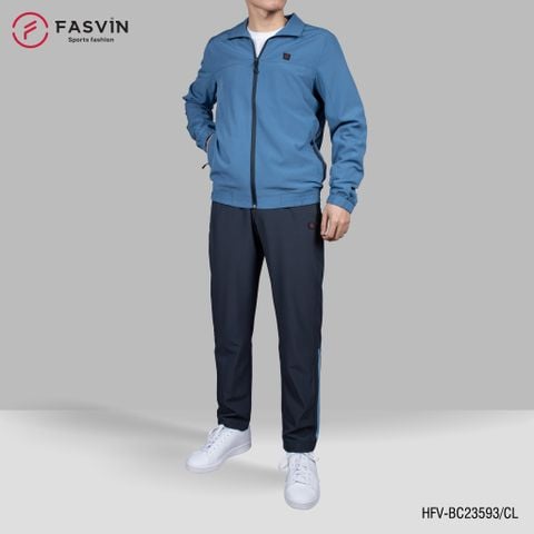  Bộ quần áo gió nam 2 lớp FASVIN BC23593 vải thể thao cao cấp lót vải thun hàng chính hãng 