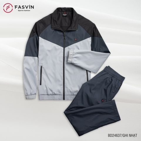  Bộ Quần Áo Gió Thể Thao Nam FASVIN BD24637 02 Lớp Lót Thun Dày Dặn Ấm Áp Chất Vải Và Phom Dáng Rất Đẹp 