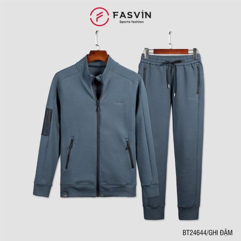  Bộ Quần Áo Nỉ Nam FASVIN BT24644 vải Thun Thể Thao Cao Cấp Hàng Nhà Máy Chính Hãng 