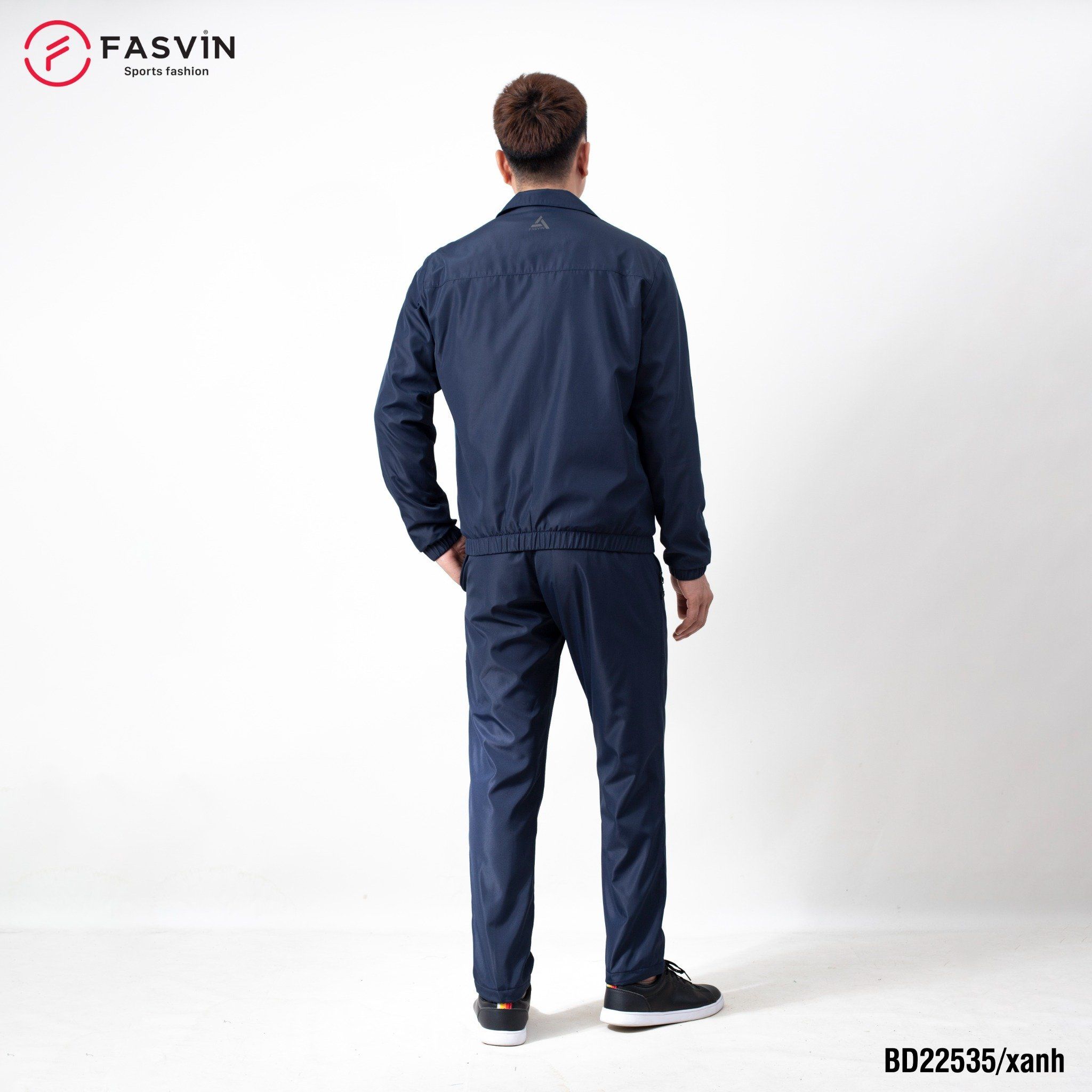  Bộ quần áo thể thao nam chất vải gió dán 02 lớp dày dặn ấm áp FASVIN BD22535 