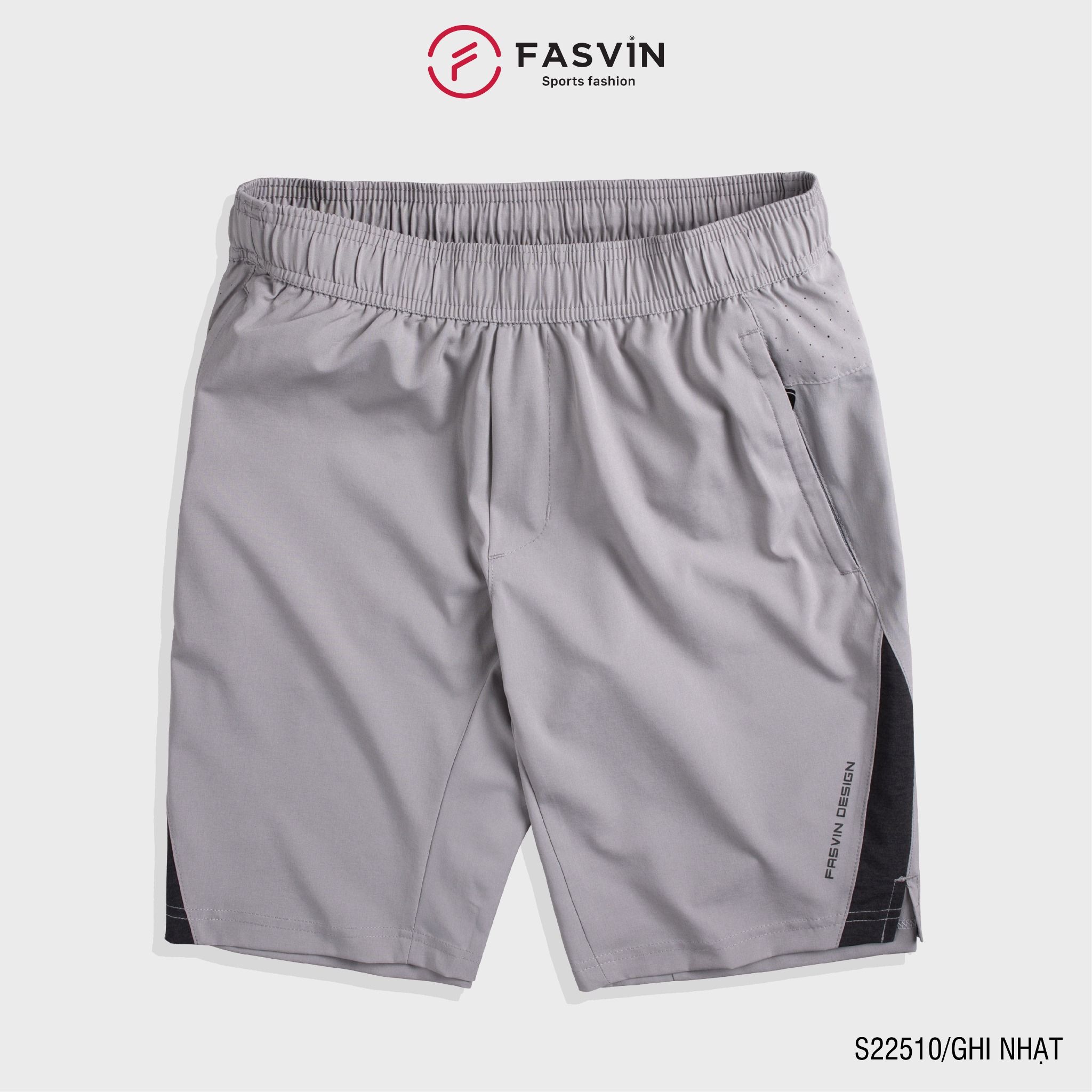  Quần Đùi Nam FASVIN Vải Gió Đẹp Hàng Nhà Máy Chất Lượng Cao Thể Thao Hay Mặc Nhà S22510 