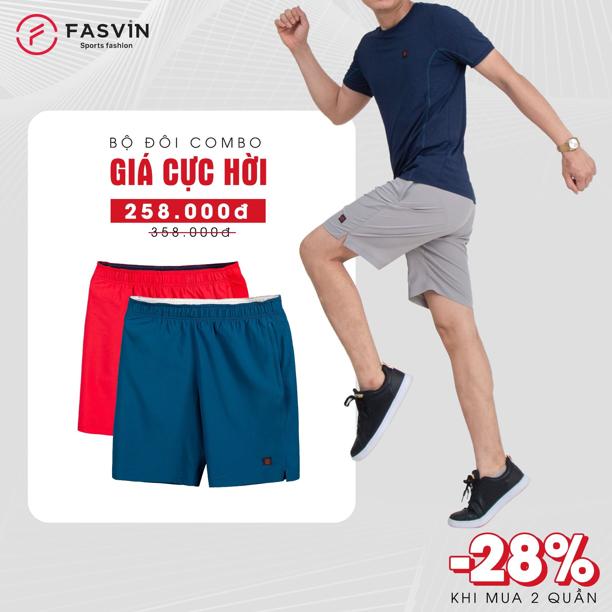  COMBO 2 QUẦN SHORT THỂ THAO Q21430 