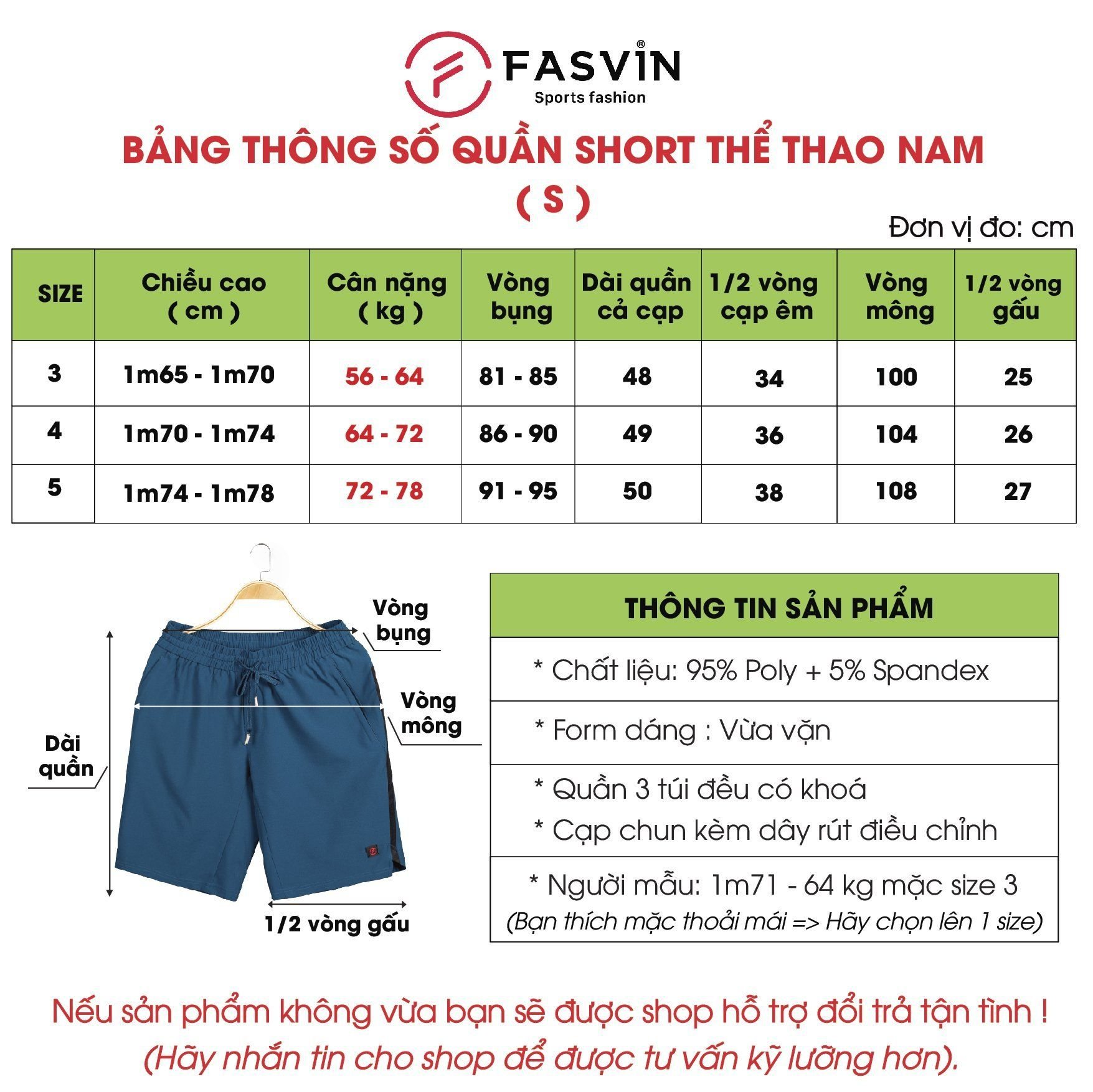  Quần Đùi Nam FASVIN Vải Nylon cao cấp Hàng Nhà Máy Chất Lượng Cao Thể Thao Hay Mặc Nhà S22489 