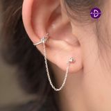  Hoa Tai Bạc 925 Phối Kiểu Kẹp Vành - Long Chain Star Earcuff & Dottie 2257EE Ddreamer 