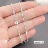  Dây Chuyền Trơn Dây Mì Hộp Trụ Đủ Size - Dây chuyền Bạc 925 - Silver 925 Necklace Basic Chain Ddreamer 