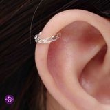  Hoa Tai Bạc 925 Kẹp Vành Earcuff Basic Braid 2226EC 