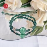  Vòng dây thắt đá phong thủy - Vòng thắt Thạch Anh Dâu Xanh - Gemstone Bracelets Ddreamer 