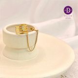  4 Line EC String Earcuff - Gold Plated Earrings - 1598EE 