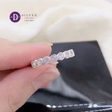  Premium Eternity Band - Nhẫn Premium Bạc 925 Bản Đá CZ 3Li Chấu Bao P2565NH 