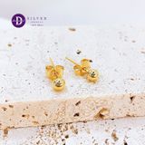  Minimal Dottie Earrings - Gold Plated Earrings (4mm-5mm) - Double Dottie 308BTT 159BTT  & 154BTT 