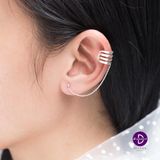  Hoa Tai Bạc 925 Kẹp Vành 4 Line Earcuff Earrings 1598EE 