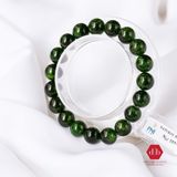  Chuỗi đá trơn Diopside Xanh Lá 