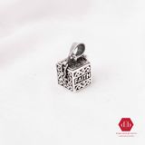  Hope Faith Box Pendant - Mặt Dây Chuyền Đựng Đá Thiên Nhiên Hộp Vuông Chữ Hope Faith MDC319 