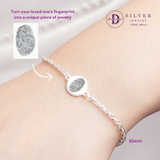  Engravable Circle Bracelet - Sterling Silver Personalised Friendship Bracelet  - Lắc Tay Mặt Tròn Khắc Chữ 1266VTT 1265VTT - Quà Tặng Ý Nghĩa 