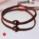  Vòng Thắt Đá Garnet Ánh Đỏ / Ánh Tím Phối Charm 