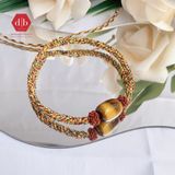  Vòng dây thắt đá phong thủy - Vòng thắt Lu Thống Mắt Hổ - Gemstone Bracelets Ddreamer 