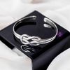 Kiềng Bạc 925 Kiểu Nút Thắt Knot Cá Tính - Knot Silver Bangle - K219