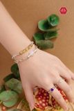  Vòng Tay Dây Xích Bạc Phối Đá Thiên Nhiên - Đá Mặt Trăng - Silver Big Chain Bracelet 