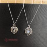  Mặt Dây Chuyền Đá Thiên Nhiên - Đá Hắc Nguyệt Quang & Moon Stone Mix Charm Bạc 925 - Không Kỵ Mệnh- Ddreamer 