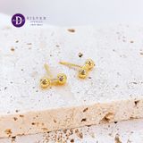  Minimal Dottie Earrings - Gold Plated Earrings (4mm-5mm) - Double Dottie 308BTT 159BTT  & 154BTT 