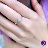  Nhẫn Gem Stone Đai Châu Tam Giác 