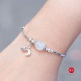  Vòng Đá One Stone - Đá Moon Phối Charm Moon Star 