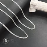  Dây Chuyền Nam Trơn Xích Dẹp Infinity - Dây chuyền Bạc 999 - Silver 999 Necklace Basic Chain Ddreamer 