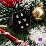  Snowflake Christmas Gift Jewelry Set - Set Bộ Hoa Tai Christmas - Quà Tặng Giáng Sinh 