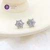 Bông Tai Nữ Đá Moissanite 5.4Li - Bông Tai Bạc 925 Cao Cấp Xi Kim - Bông Tai Nữ Kiểu Hoa Full Moi - Moissanite Silver Earrings MBT019