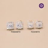  Hoa Tai Hoa Tuyết Cạnh Vuông  - Hoa Tai Bạc 925 Premium Square Snowflake P2684BTH P2341BTH 