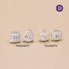 Hoa Tai Hoa Tuyết Cạnh Vuông  - Hoa Tai Bạc 925 Premium Square Snowflake P2684BTH P2341BTH