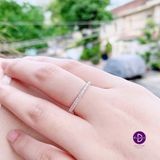  Nhẫn Bạc 925 Full Line Đá CZ Mini Diamond Line 1950NH 