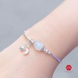  Vòng Đá One Stone - Đá Moon Phối Charm Moon Star 