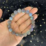  Chuỗi Đá Thiên Nhiên - Đá Phong Thủy Hắc Nguyệt Quang (Labradorite) 